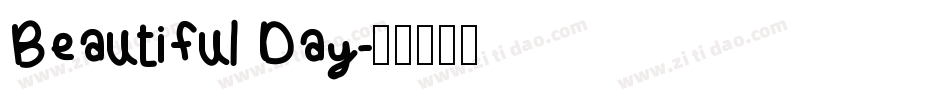 Beautiful Day字体转换